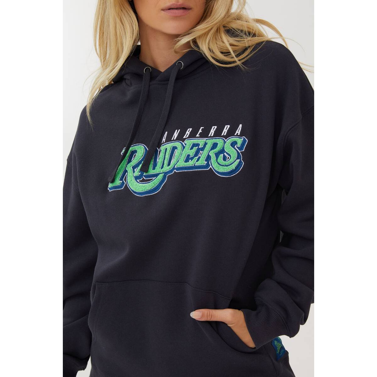 NRL Womens Oversized Boucle Embroidered Club Hoodie1