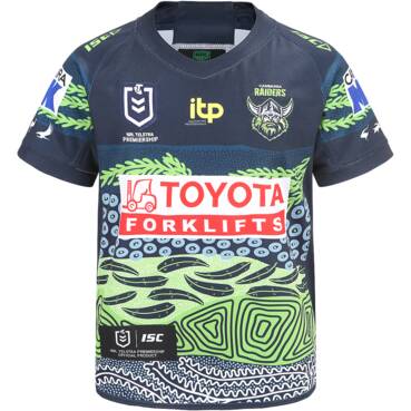 Canberra Raiders 2022 Home Jersey Small Ladies 7XL Kids & Toddlers NRL ISC 