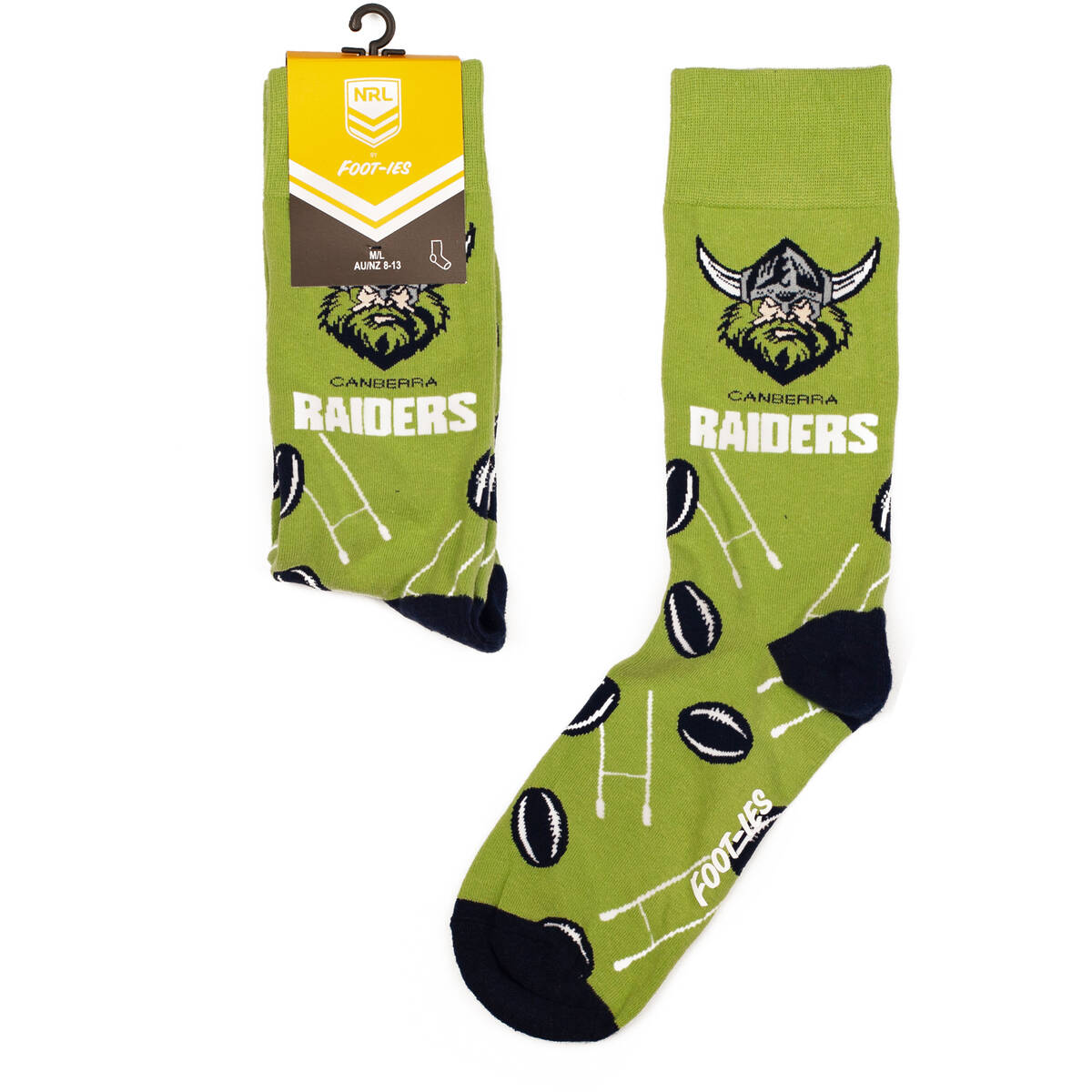 Raiders Foot-ies Goal Post Socks1